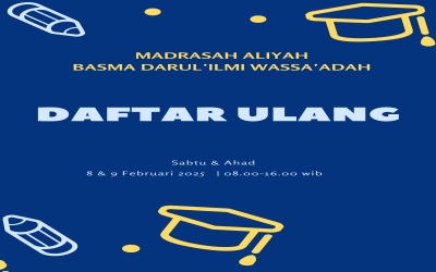 JADWAL DAFTAR ULANG SANTRI BARU TAHUN 2025/2026